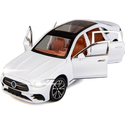 1/24 масштаб Benz E300 модель автомобиля, цинковый сплав, откатная игрушка, литые игрушечные машинки со звуком и светом для детей, подарок для мальчиков и девочек