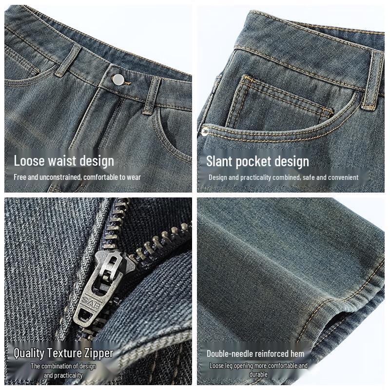 JEEP SPIRIT Мужские зимние джинсы из выстиранного денима на флисовой подкладке