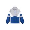 Sports Fashion Series American Retro Colorblock Letter Print Stand Collar Jacket Unisex Jacket Prussian-Blue AJDT503-5