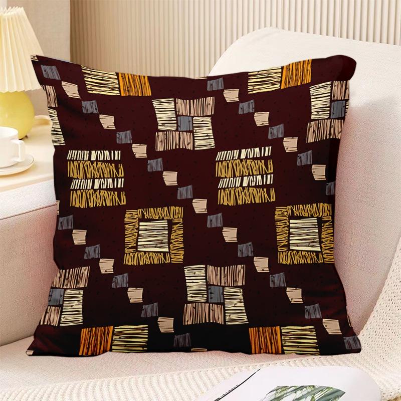 Декоративная наволочка с принтом в стиле бохо в винтажном стиле для спальни, гостиной, квадратная подушка, наволочка