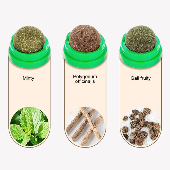 4 шт. шарики для лизания кошачьей мяты, вращающиеся настенные съедобные шарики для кошек, игрушка с натуральной кошачьей мятой, безопасная и здоровая игрушка для чистки зубов у котят