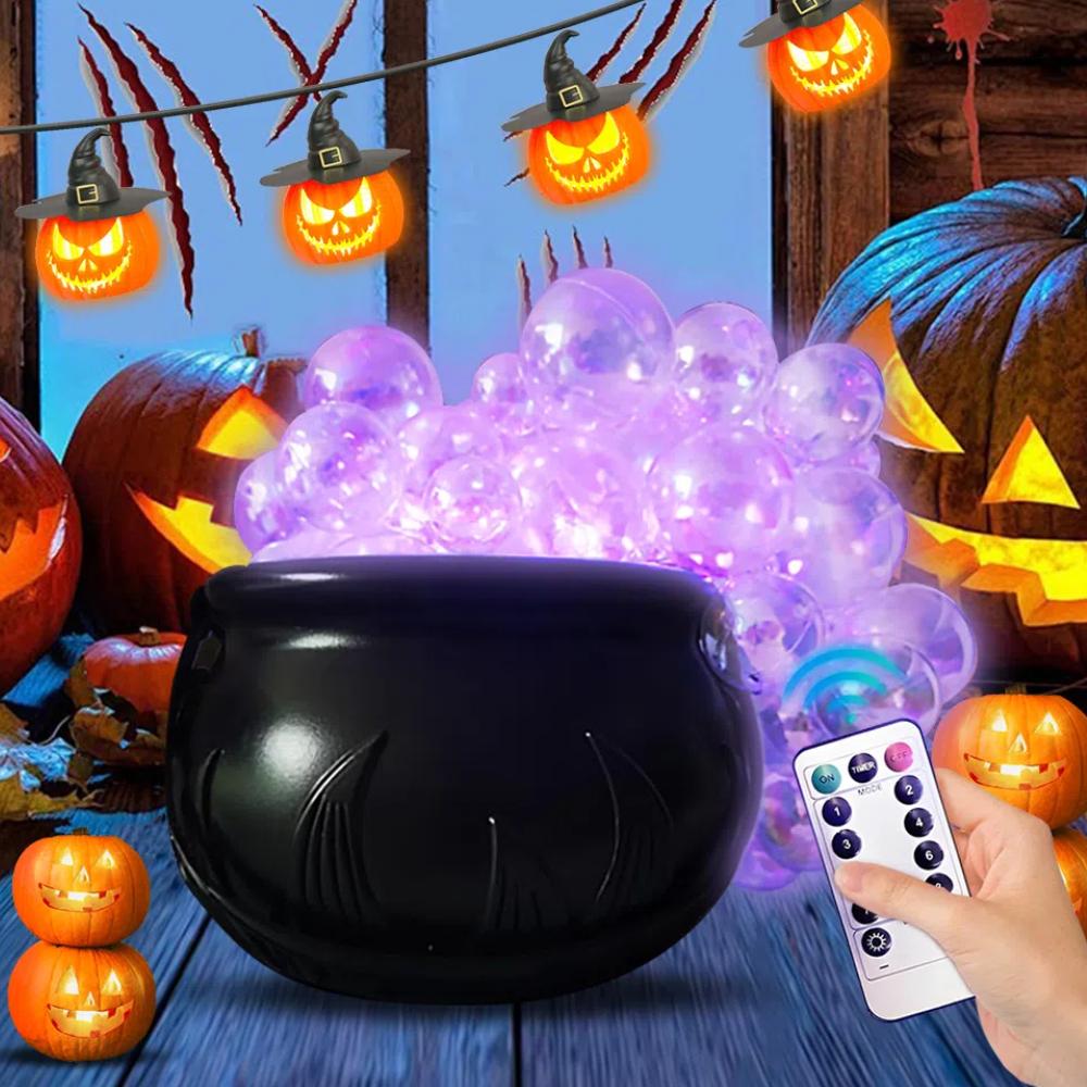 Украшения на Хэллоуин для дома, набор для кипящего котла своими руками, черная пластиковая миска, жуткий винтажный декор, украшения для домашнего праздничного стола