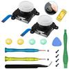 Replacement Analog Joysticks for Switch Lite, 2 Joystick Right/Left Sensors, Repair Tool Kit Includes Tri-Wing, Cross Screwdriver, Pry Tool + 4 Thumbs