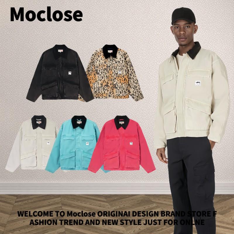 Vintage Washed Cotton Padded Work Jacket Men Women Loose Fit Winter Casual Outerwear