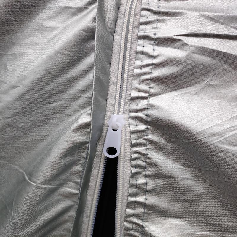 Универсальные автомобильные чехлы для внедорожников/седанов, водонепроницаемые уличные чехлы для защиты от солнца, дождя и снега, УФ-автомобильный зонт, серебристый автомобильный чехол S-XXL