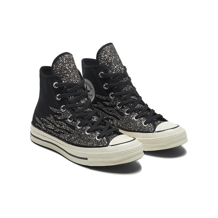 Кеды Chuck 70 Wmns Converse High 'Archival Glitter Flame - Black Egret' Женские 569387C