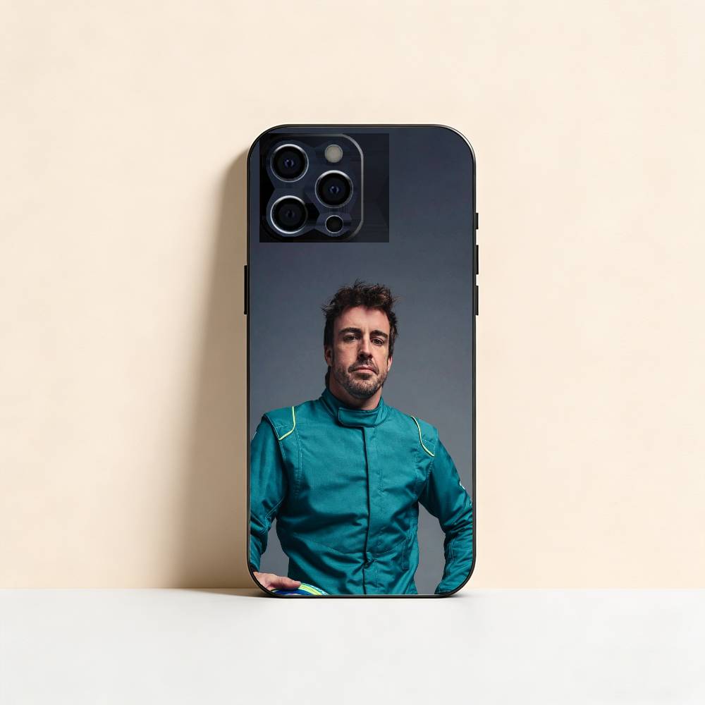 Крутой чехол для телефона A-Fernando A-Alonso для iPhone 17, 16, 15, 14, 13, 12, 11 Plus, Pro Max, Другие Мягкий Черный Чехол