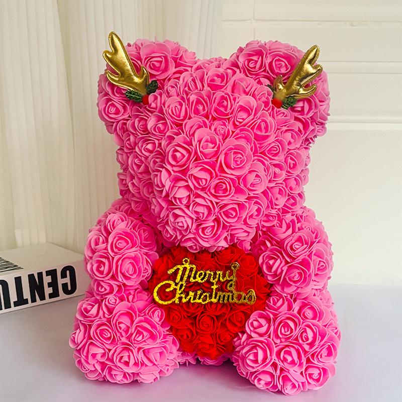 Handmade DIY Preserved Rose Bear: Creative Valentine's & Birthday Gift