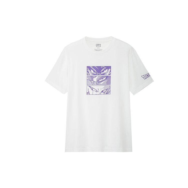 Uniqlo Белая футболка унисекс с принтом в виде мячей, приталенная 425619-00