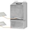 Large Capacity Plastic Bag Holder Non-woven Fabric Trash Bags Dispenser  Shopping Bags