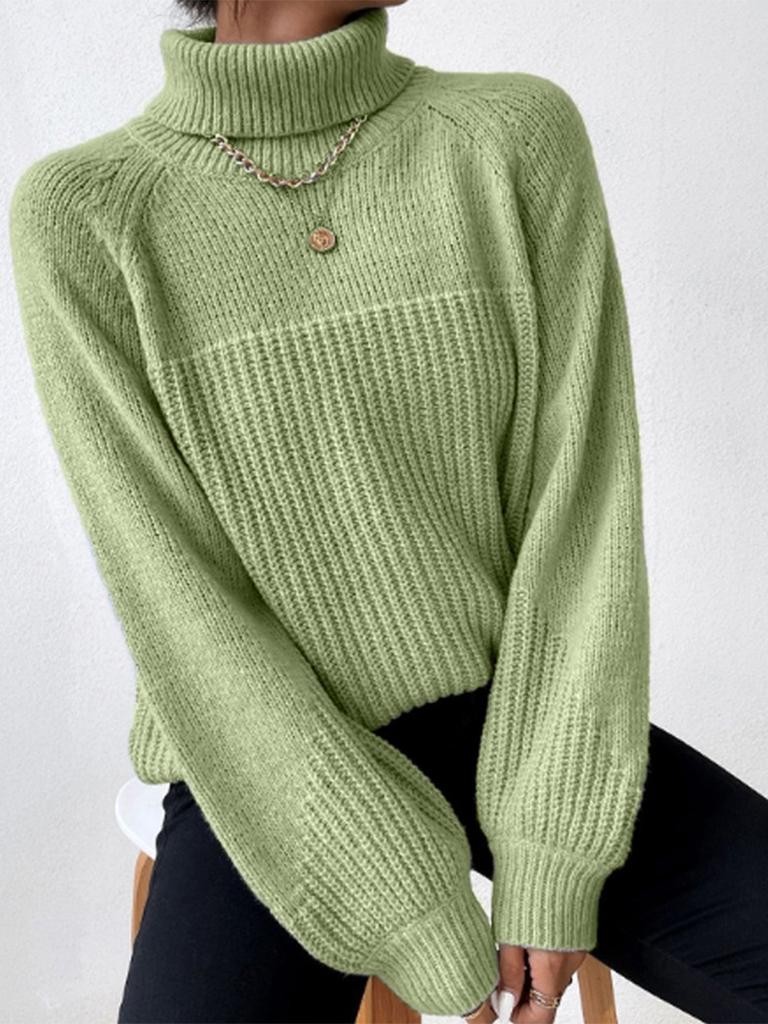 Loose Sweater Women's Solid Color Warm Pullover Top