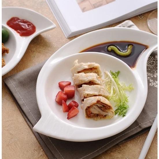 Керамическая тарелка неправильной формы, ассорти из фарфора, сервировочное блюдо для десерта, посуда для салата, печенья и мороженого