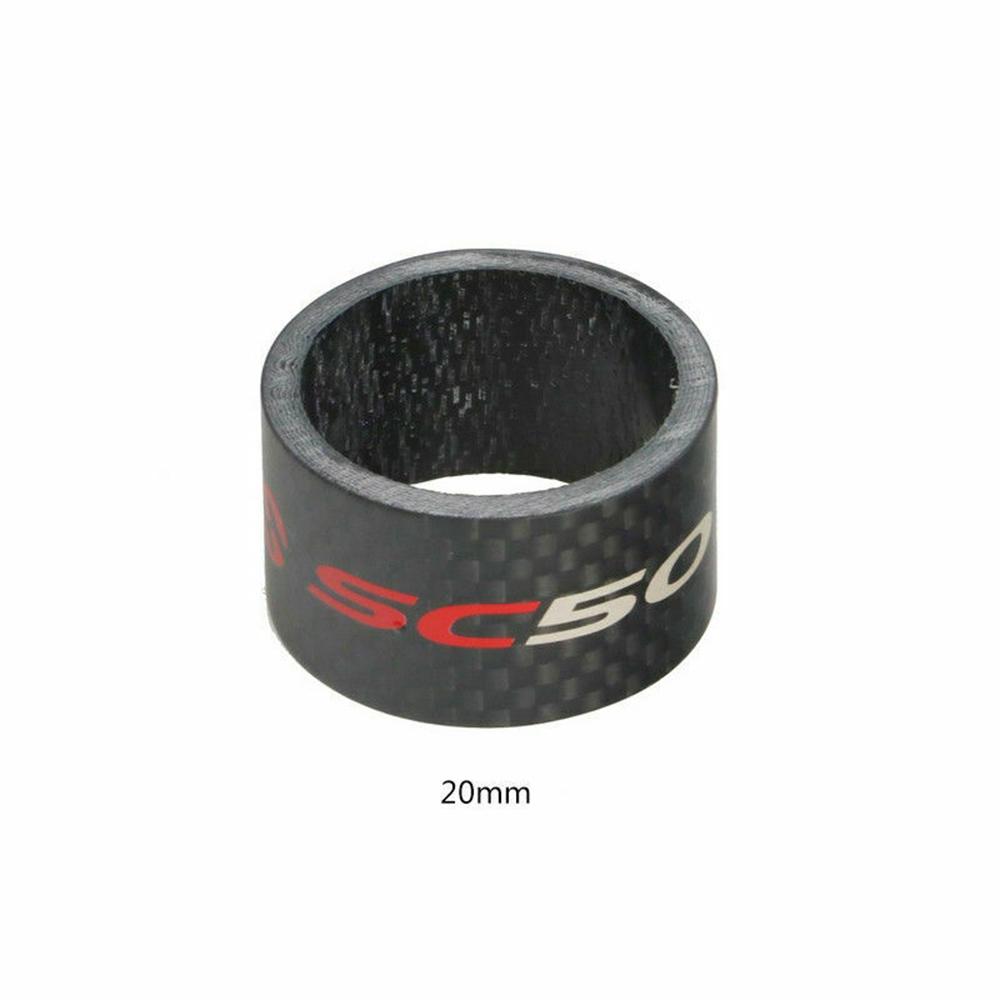 Bike Stem 3pcs set Carbon Fiber 1-1/8" 28.6mm Bicycle Headset Washer Spacer Bike Accessories Spacing Pad