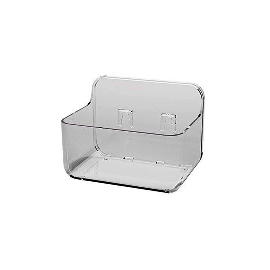 Прозрачные пластиковые настенные органайзеры Прочная настенная полка для хранения в ванной Подвесная дренажная организацияционная стойка