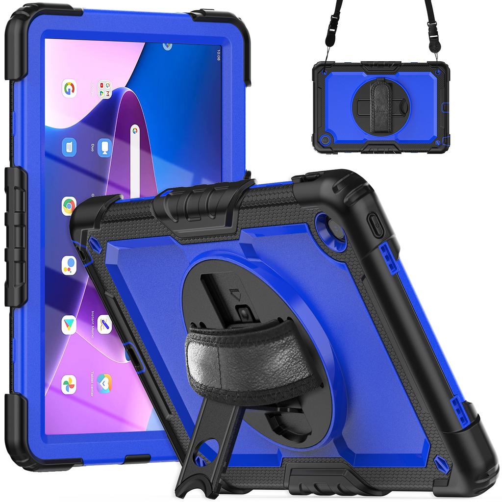 Case With Screen Protector For Lenovo Xiaoxin Pad 10.6 inch 2022 M10 Plus 3rd Gen TB125FU TB128FU 3-Layer Protection Armor Cover