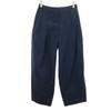 Drawer Made In Japan Back Gathered Tuck Pants 38 Navy Women Used