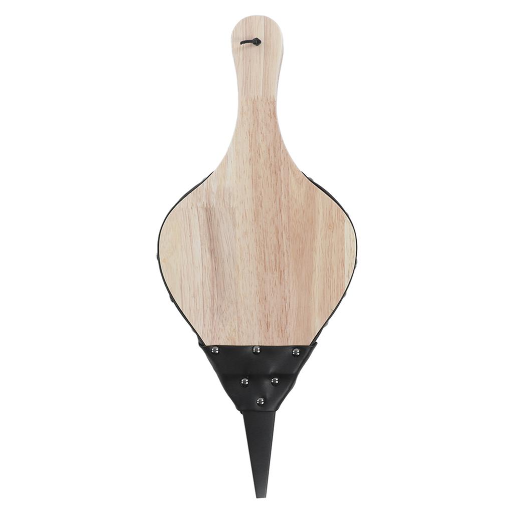 Fireplace Bellow Manual Operation Durable Solidwood Heatproof Leather Widely Used Fire Blower for