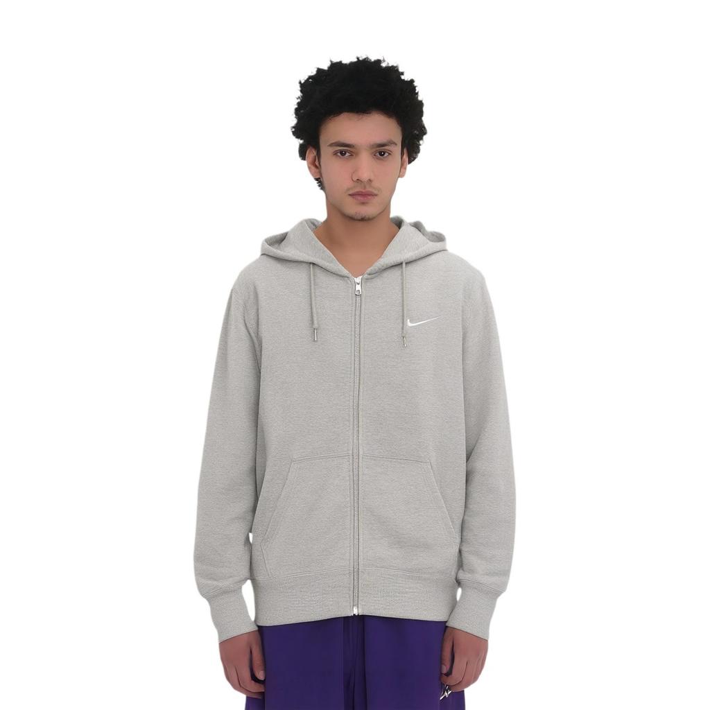 Nike Толстовки Мужские Серые С Капюшоном Умеренный Кардиган 521574-063