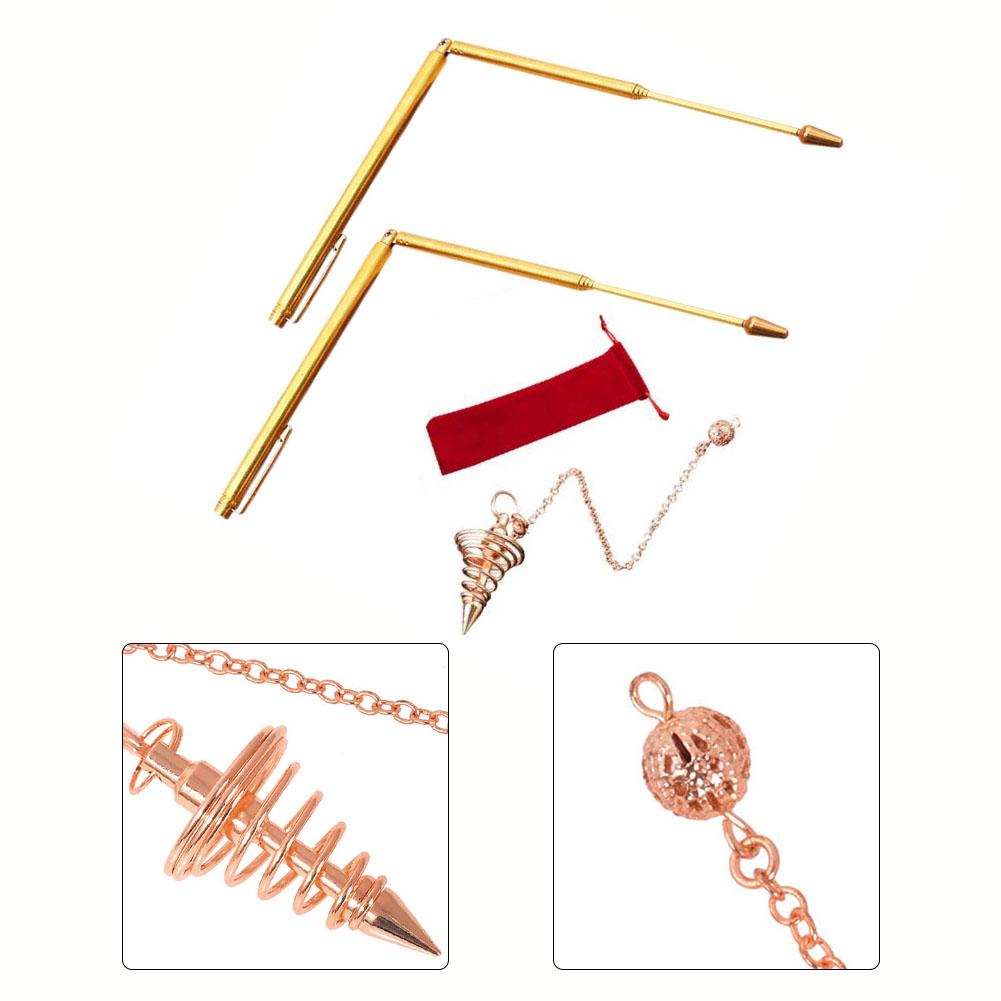 3/4 шт. 99,9% Медный стержень детектора Стержень металлодетектора с маятником для поиска сокровищ Инструменты для лозоходства