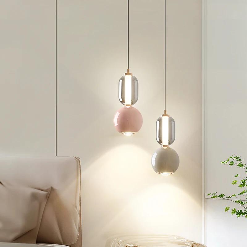 Подвесной светильник Nordic Minimalist Iron Glass Led, домашний декор, потолочная люстра, гостиная, столовая, подвесной светильник