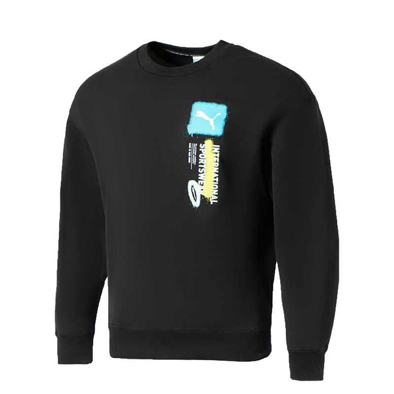 Puma Толстовки Мужские Черные С Круглым Вырезом Умеренные Обычные 536303-01