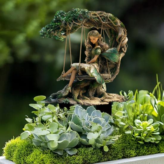 Садовый колышек серии Fantasy, устойчивый к погодным условиям, декоративный колышек Fairy, 2D, плоское акриловое украшение с колышком для декора двора на открытом воздухе