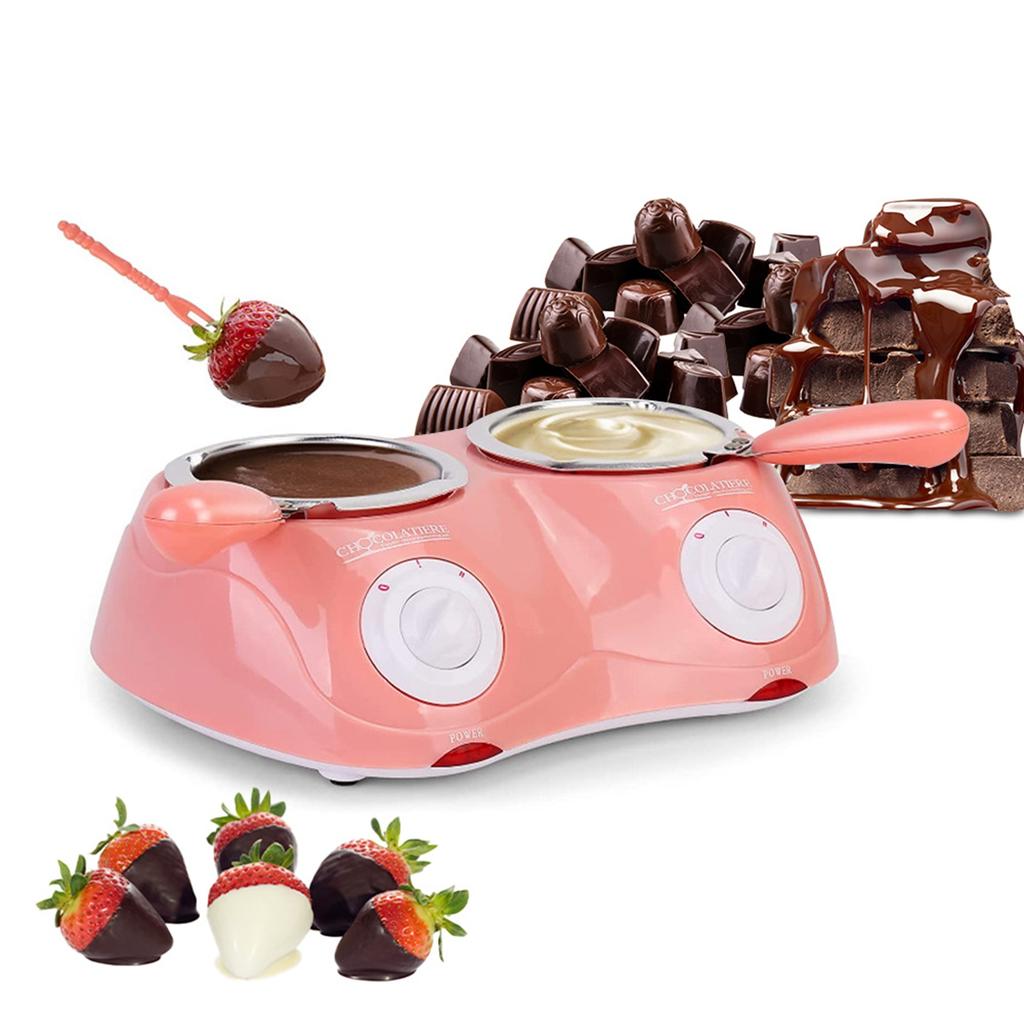 Electric Melting Chocolate Pot with Accessories Non Stick for Candy Chocolate Milk Cheese Candy Home