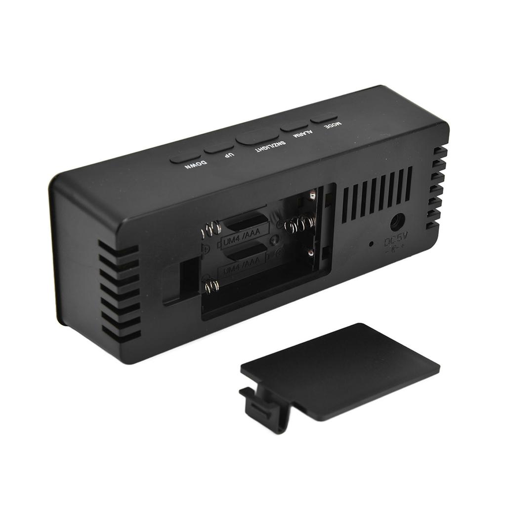 Светодиодные часы Многофункциональные с питанием от USB 3 режима подсветки Время повтора Отображение Цельсия Фаренгейта Цифровой будильник