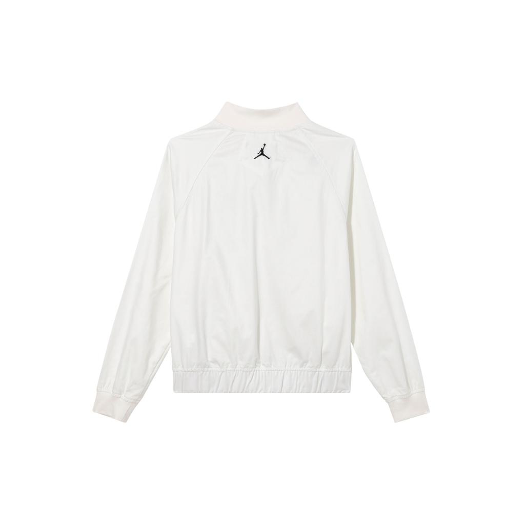 Jordan Solid Color Elastic Hem Casual Long Sleeve Jacket Women Jackets Sail-White FN5787-133