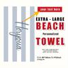 Customized Beach Towel Striped Pattern Personalized Absorbent Bath Towel Quick-drying Swimming Towel For Beach Swimming Outdoor