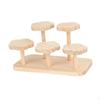 Wood Display Stand Shelf Rack 11x5.5x6inch Multifunctional Cupcake for Collectibles