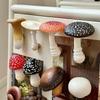 1PC Resin Refrigerator Sticker 3D Mushroom Fridge Magnets Self Adhesive Decorations 11 Styles