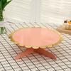 Safety Paper Cake Tray Disposable Dessert Display Rack Multi-color Gilded Cake Stand  Wedding Decor