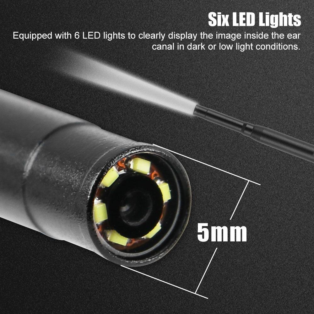 3 в 1 5,5 мм эндоскоп для чистки ушей USB визуальный наушник HD камера ложка отоскоп