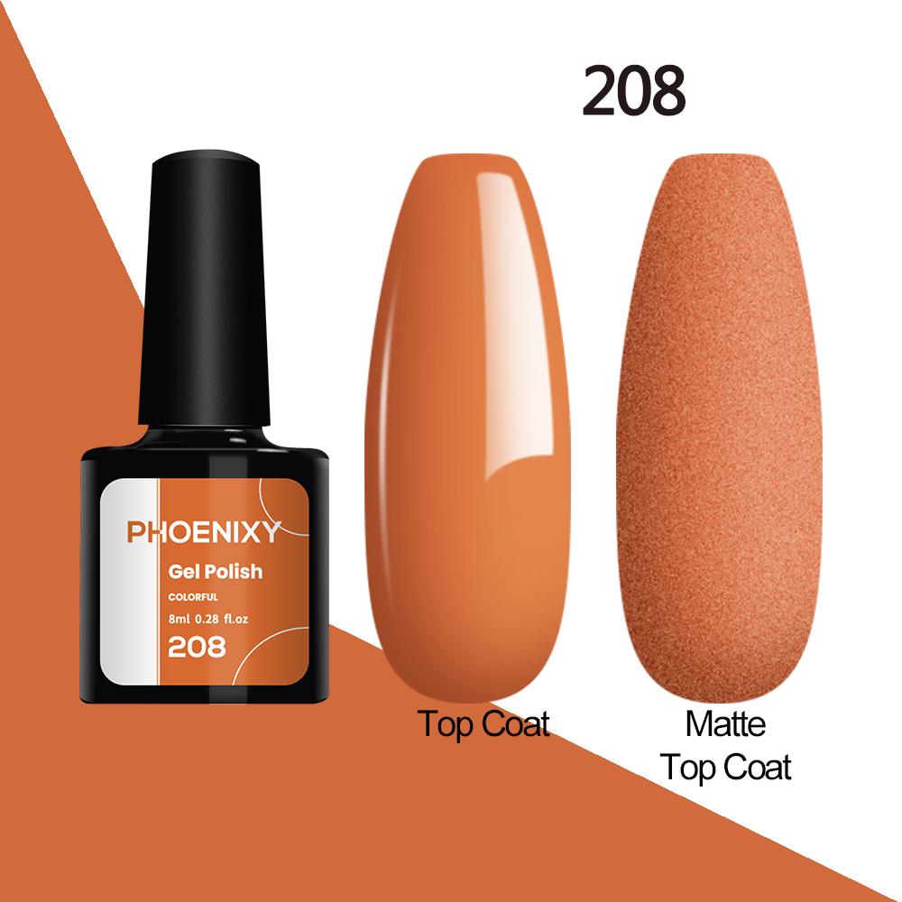 Лак для ногтей PHOENIXY, 8 мл, УФ-светодиодный гибридный лак для дизайна ногтей, гель-лайнер для маникюра, полупостоянная основа, верхнее покрытие, гель с блестками, блестящие цвета, гель