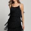 Tassel Dress Women Sexy Summer Flapper Beach Dress Strap Party Long Dresses