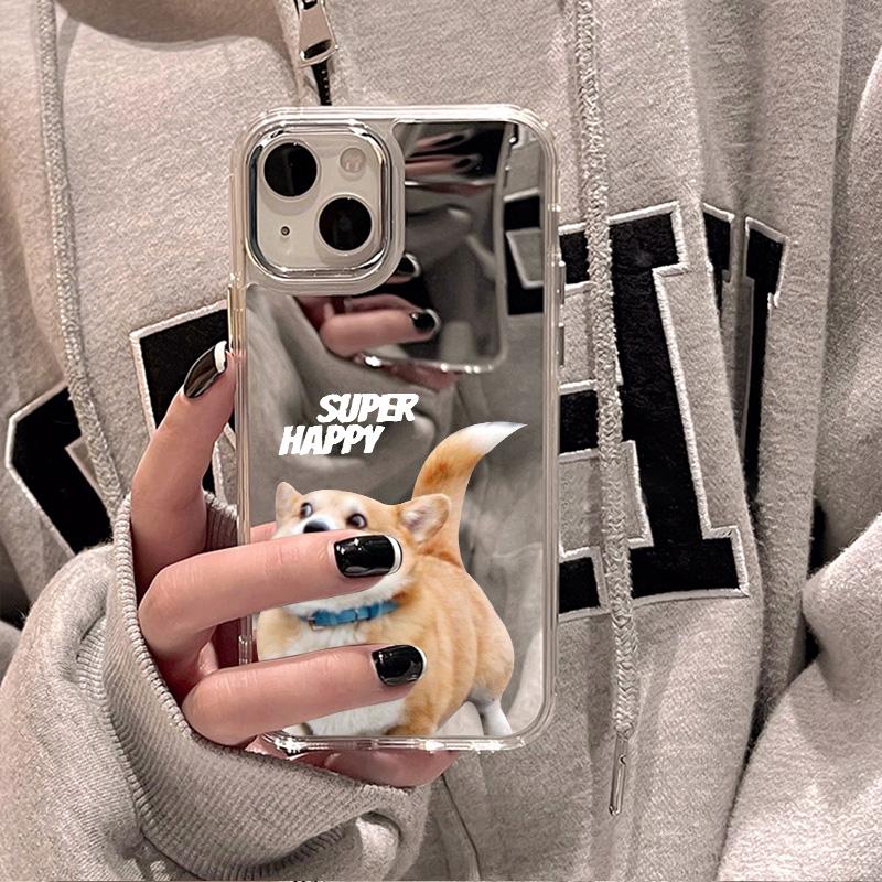 Mobile Phone Cases for iPhone 11 13 XR 15 Pro Max 12 14 Pro Max Case iPhone 16 XS Max Mirror Protective Case Mirror Exquisite Cartoon Waterproof
