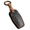 [YANMW] New Outlander Key Case, Compatible with Mitsubishi New Outlander PHEV Key Cover, Genuine Leather, Black