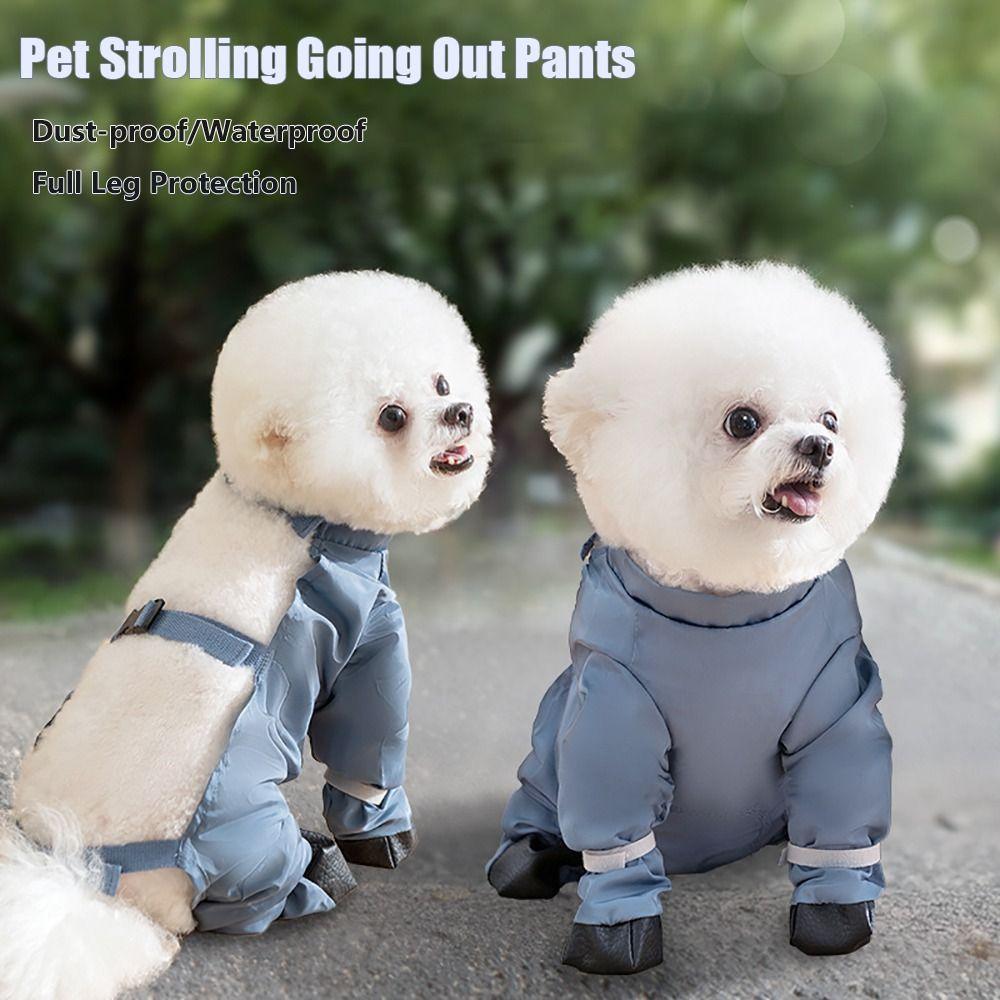 Adjustable Pet Strolling Going Out Pants Dust-proof Dog Boot Comfortable Dog Leggings  Going Out