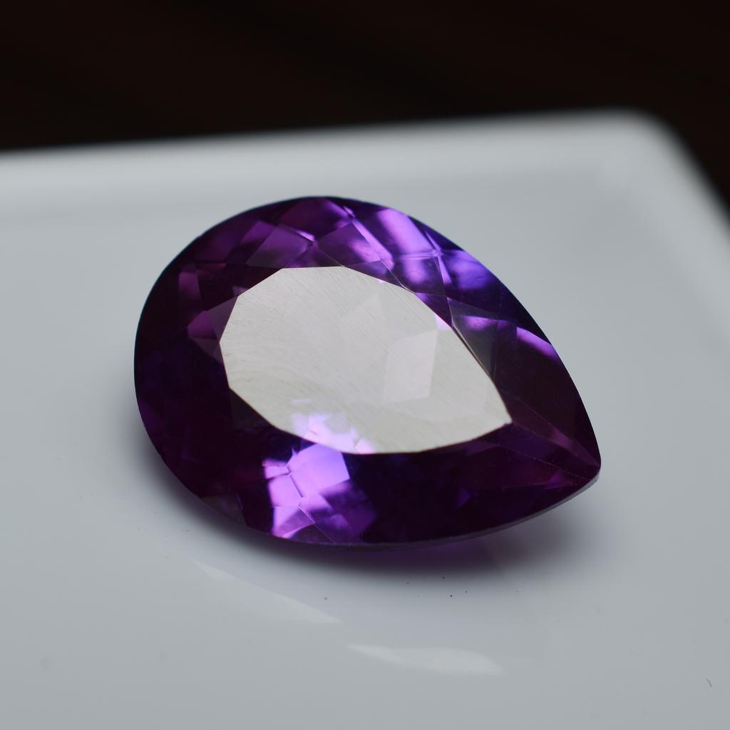 CERTIFIED Purple Tanzanite 8.40 Ct Pear Extremely Rare Natural Loose Gemstone
