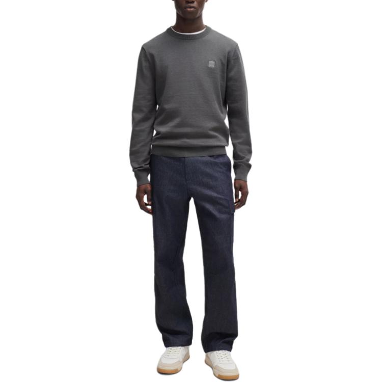 HUGO BOSS Kanovano Logo Patch Knitted Jumper 50471343-029