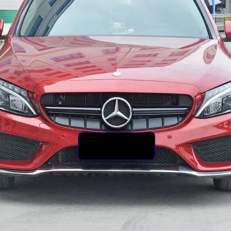 Black border and silver border decoration Car Front Grilled Star Emblem Logo for Mercedes Benz W166 X205 GLS350 550 AMG/GLS63 FB1