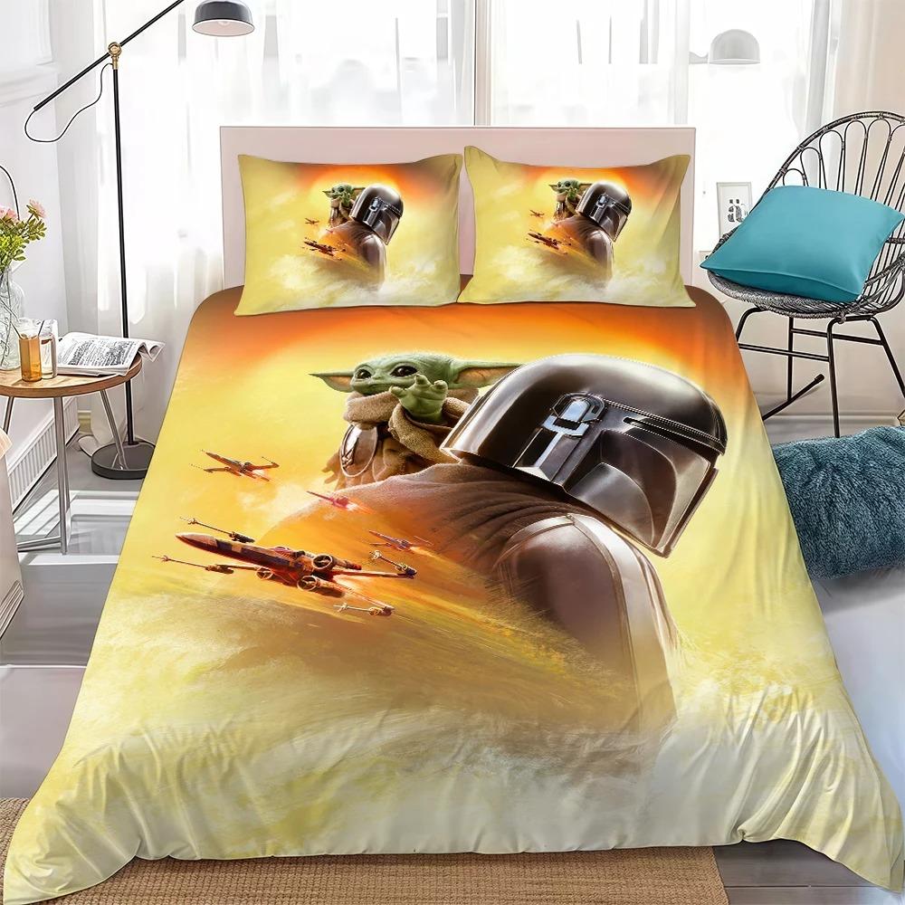 S-STAR Funny WARS Duvet Cover Set Home Style Bedding Soft Laundry Cotton Bed 2/3 Piece Set Student Dormitory Gift