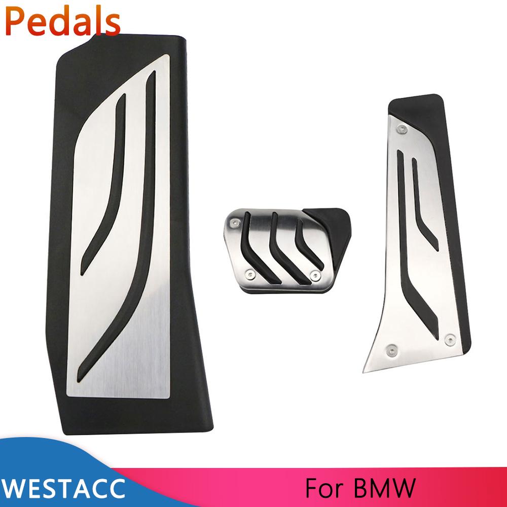 Автомобильные педали, газовый тормоз, подставка для сцепления, чехол для BMW 5 серии G30 G31 G38 520d 520i 525i 528i 530i 2017-