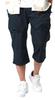 Outdoor Products Men's Stretch Pants, 3/4 Length, Climbing Pants, Water-Repellent, UV Protection, Navy, Size M