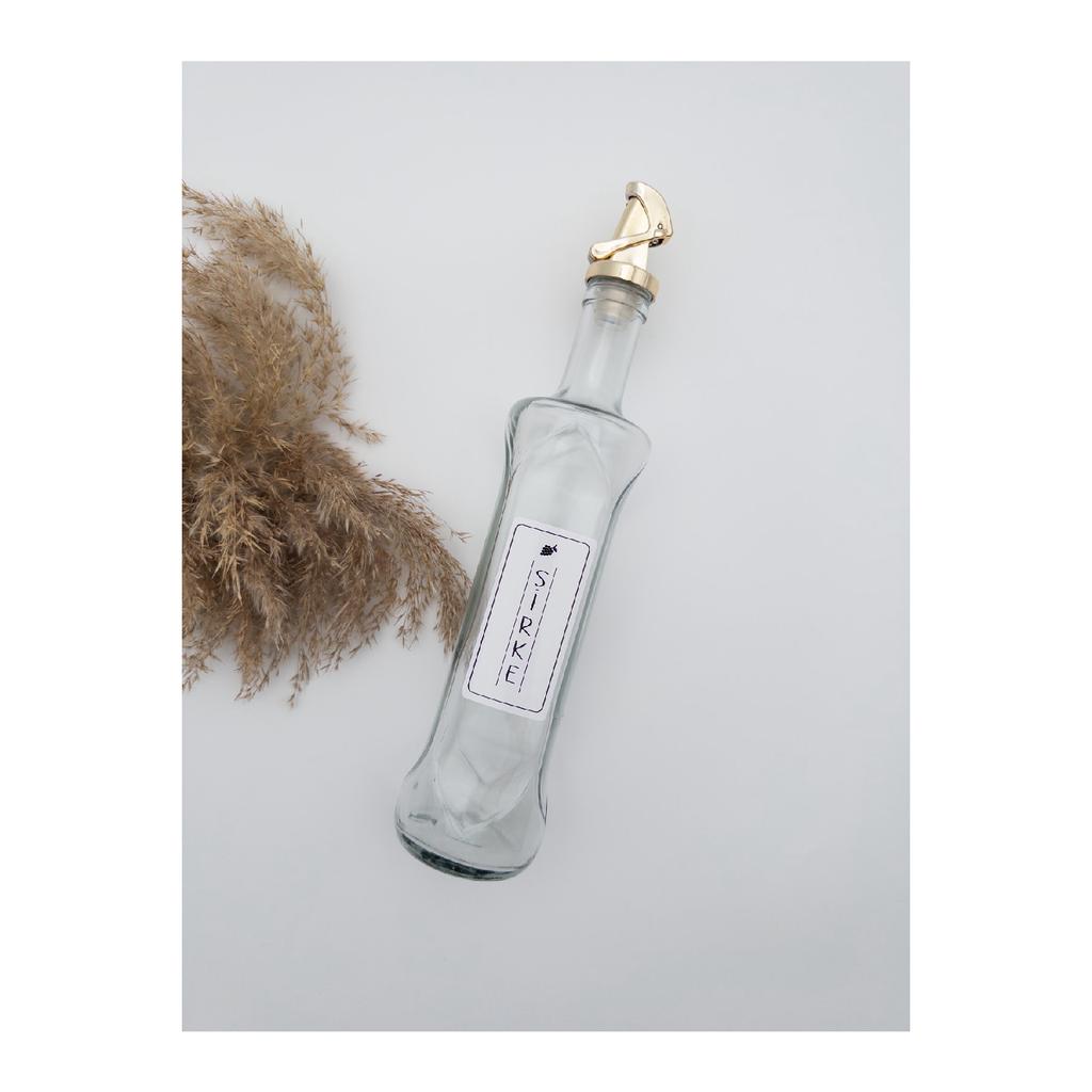 Olive Oil And Sunflower Oil Drip-free Oil Pot 500ml Decorative Gold Lid