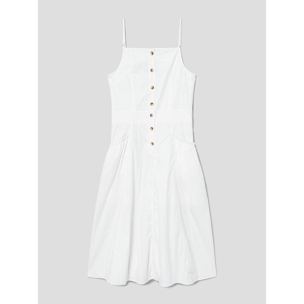 8SECONDS Nylon Blend Sleeveless Long Dress White (114771Ay31)