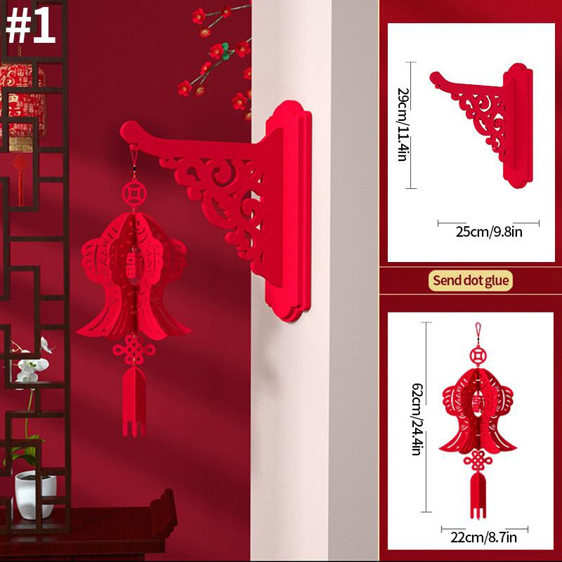 Chinese New Year Decorations 2026 Lucky Fortune Hanging Pendants Traditional Spring Festival Living Room Hanging Ornaments