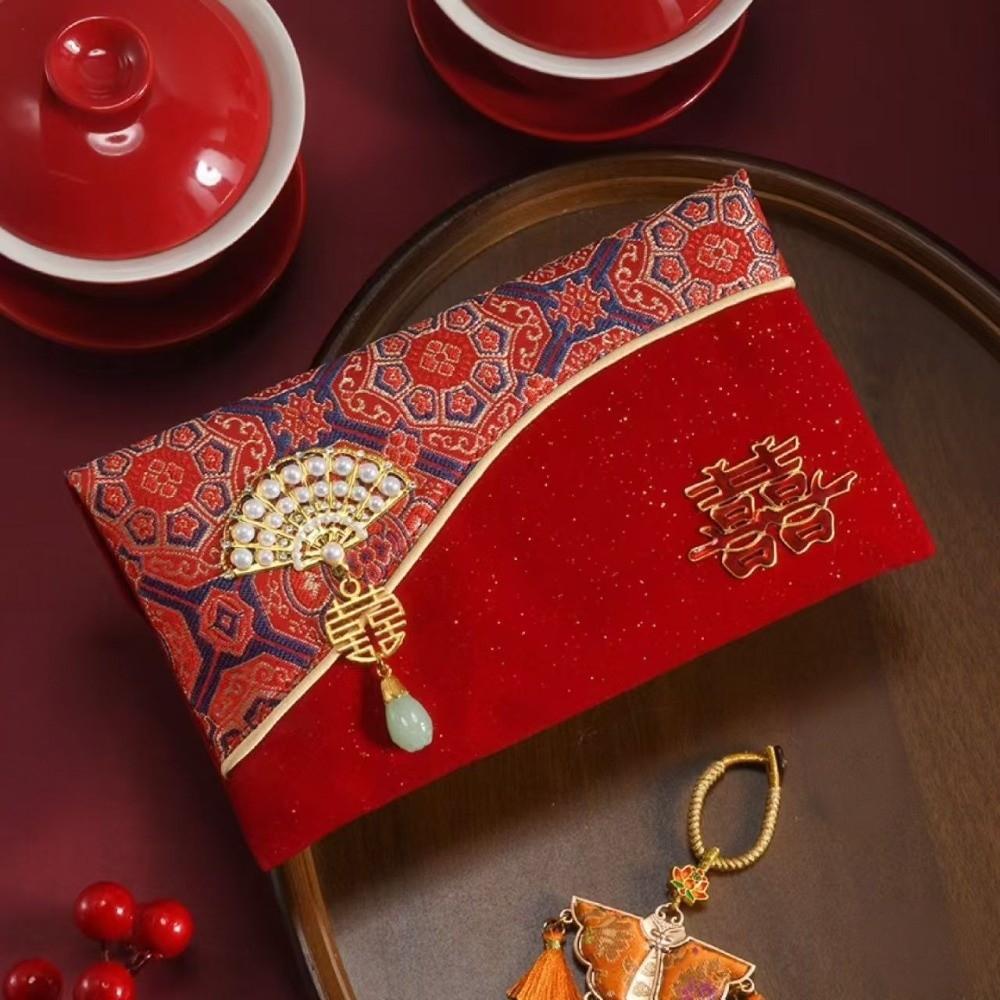 Chinese Style New Year Red Envelope Traditional Red Packet Wedding Money Pocket Party Gifts