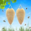 Crochet Wasp Nest Decoy Wasp Deterrent Decoy Faux Hornets Nest Repellent Hanging Wasp Nest Decoy for Housewarming Gift